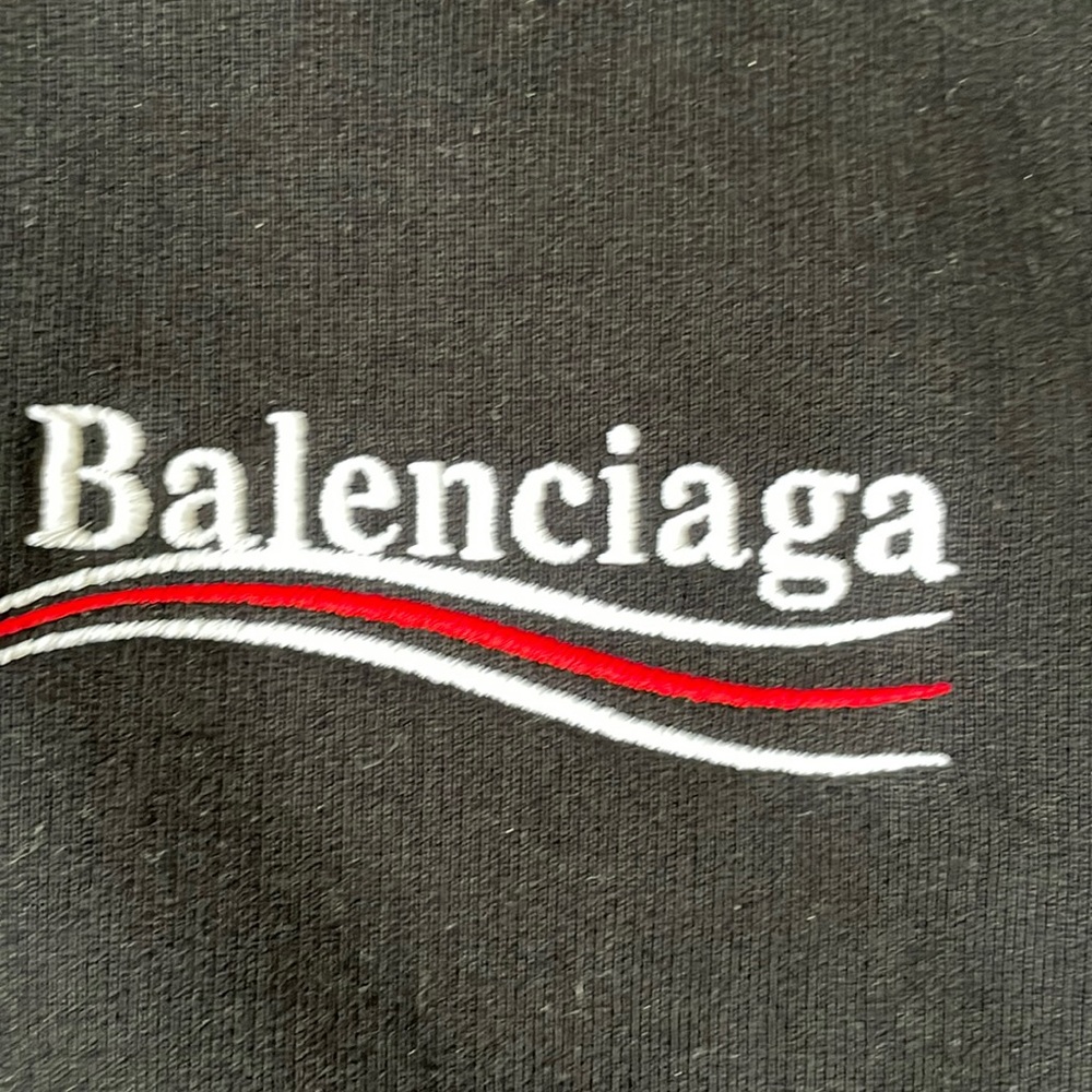Balenciaga Campaign Embroidered Logo Medium Fit Hoodie - Picture 4 of 10